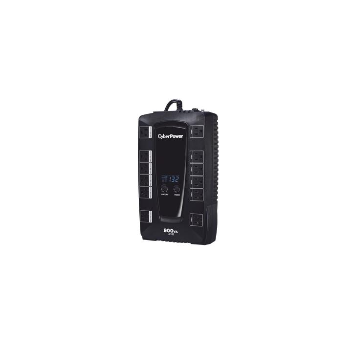 UPS de 900 VA/480 W, Topología Línea Interactiva, Entrada 120 Vca NEMA 5-15P, Tipo Gabinete Compacto, Con 12 Tomas
