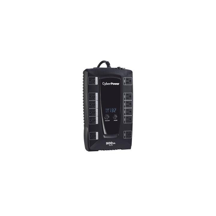 UPS de 900 VA/480 W, Topología Línea Interactiva, Entrada 120 Vca NEMA 5-15P, Tipo Gabinete Compacto, Con 12 Tomas