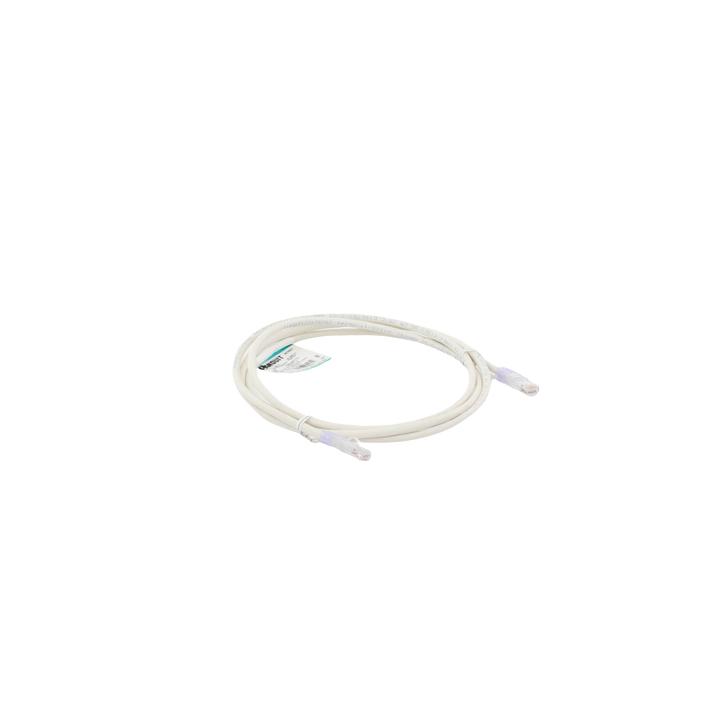Cable de Parcheo UTP Categoría 6, con Plug Modular en Cada Extremo - 2 Metros (6.56 Pies) - Blanco Mate