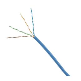 Bobina de Cable UTP 305 Metros (1000 Pies) de Cobre, TX5e, PanNet, Azul, Categoría 5e, 24 AWG, CMP (Plenum), de 4 Pares