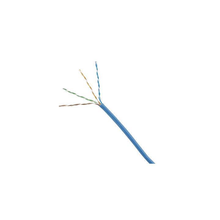 Bobina de Cable UTP 305 Metros (1000 Pies) de Cobre, TX5e, PanNet, Azul, Categoría 5e, 24 AWG, CMP (Plenum), de 4 Pares