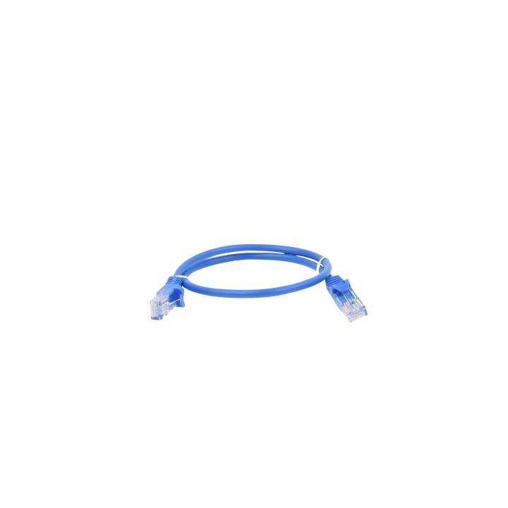 Cable de Parcheo UTP Cat5e - 0.5 Metros (1.64 Pies) - Azul