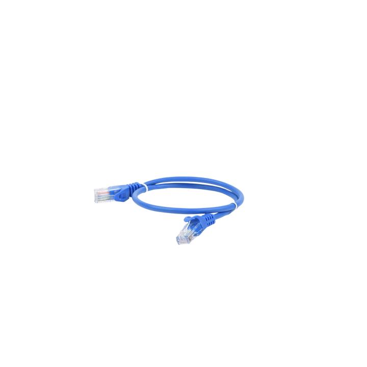 Cable de Parcheo UTP Cat5e - 0.5 Metros (1.64 Pies) - Azul