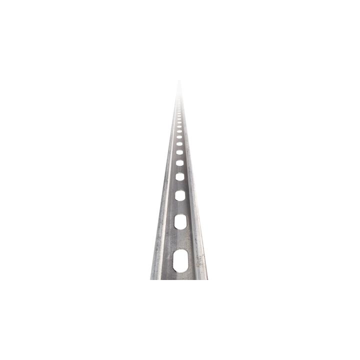 Unicanal perforado 4x2, 3000 mm, con acabado Electro Zinc