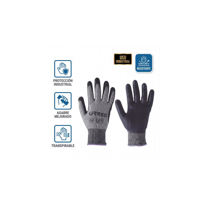 Guantes talla mediana supraneema con recubrimiento de nitrilo.