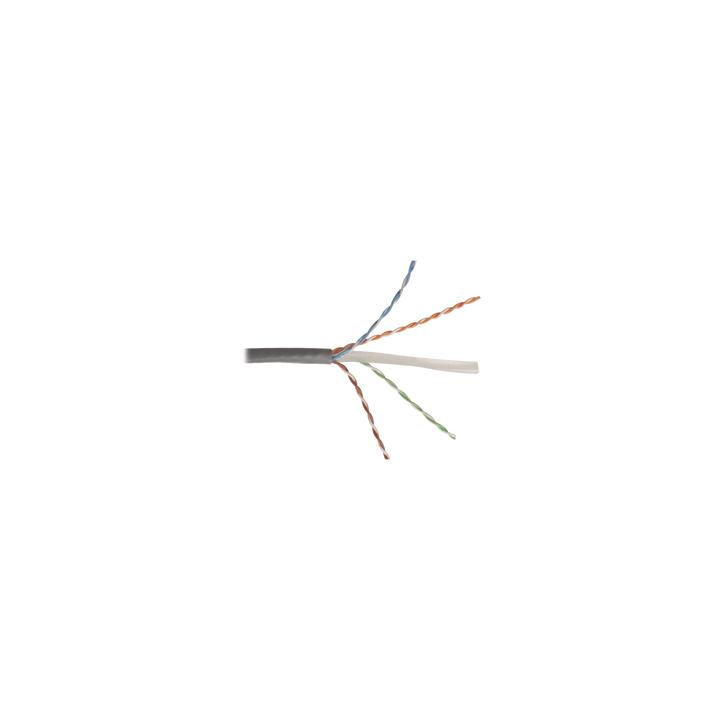 Bobina de Cable UTP Reelex, de 4 Pares, Alto Desempeño Cat6, PVC (CM), Color Gris, 23 AWG, 305 Metros (1000 Pies)