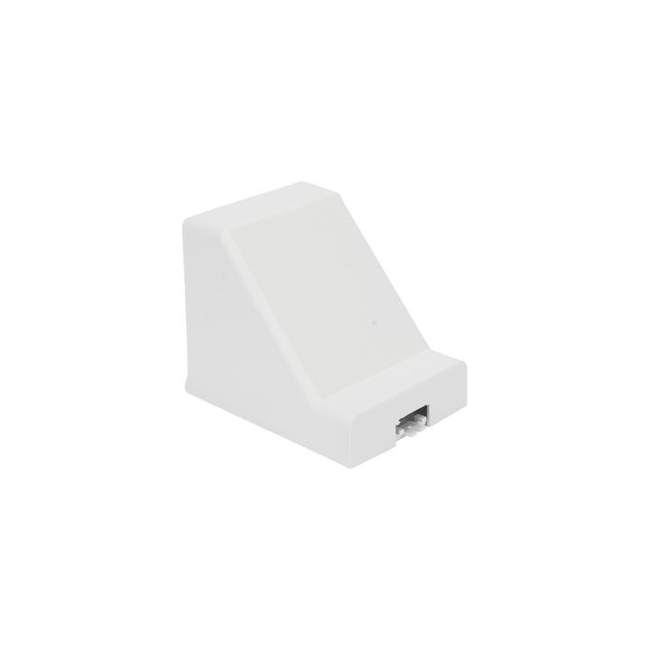 Derivación techo a canaleta color blanco de PVC auto extinguible, compatible con canaletas: PT48, TMK1735, TMK1735SD,