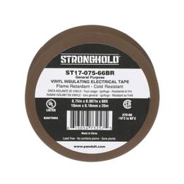 Cinta Eléctrica STRONGHOLD para Aislar, de PVC, Uso General Reparación y Mantenimiento, Grosor de 0.18mm (7 mil),