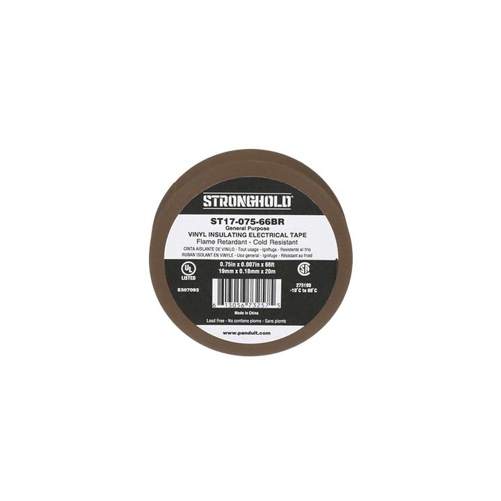 Cinta Eléctrica STRONGHOLD para Aislar, de PVC, Uso General Reparación y Mantenimiento, Grosor de 0.18mm (7 mil),