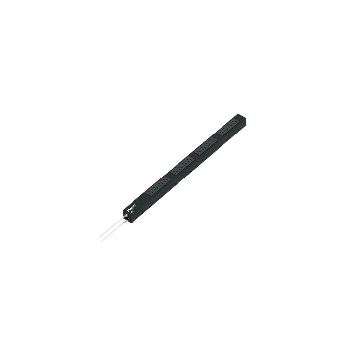 PDU Básico para Distribución de Energía, Enchufe de Entrada NEMA 5-20P, Con 16 Contactos NEMA 5-20R, de Instalación