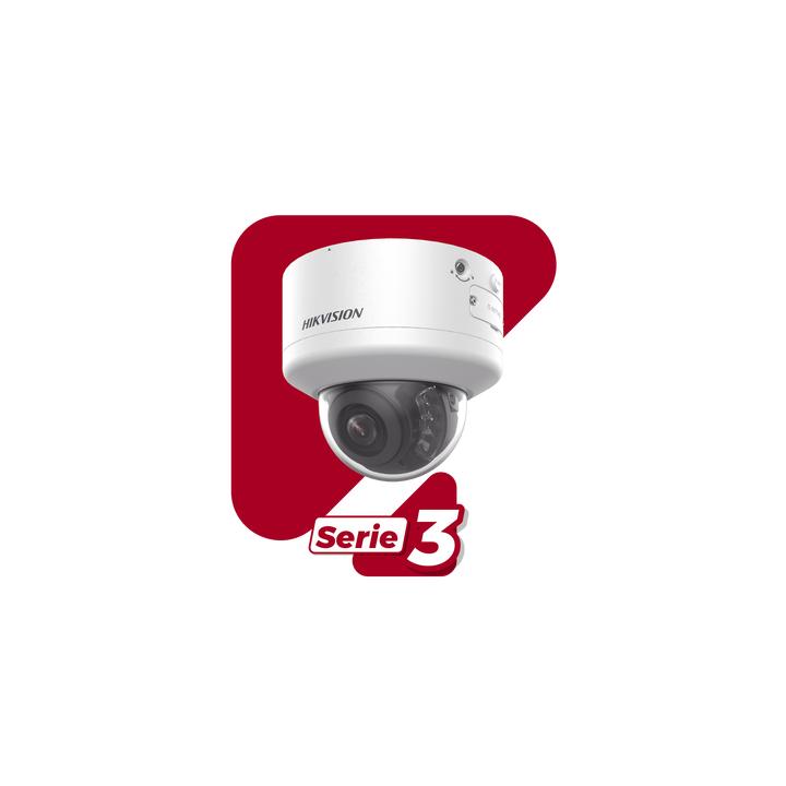 Domo IP 8 Megapixel (4K) / Lente Mot. 2.7 a 13.5 mm / 40 mts IR EXIR / Exterior IP66 / IK10 / DARKFIGHTER / Audio y