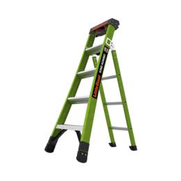 Escalera de Tijera 3 en 1 de 1.5 Metros, Fibra de Vidrio (SKU13906-001). Hecha en E.U.A. (Versión 2.0)