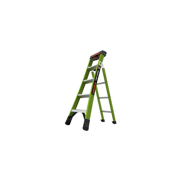 Escalera de Tijera 3 en 1 de 1.5 Metros, Fibra de Vidrio (SKU13906-001). Hecha en E.U.A. (Versión 2.0)