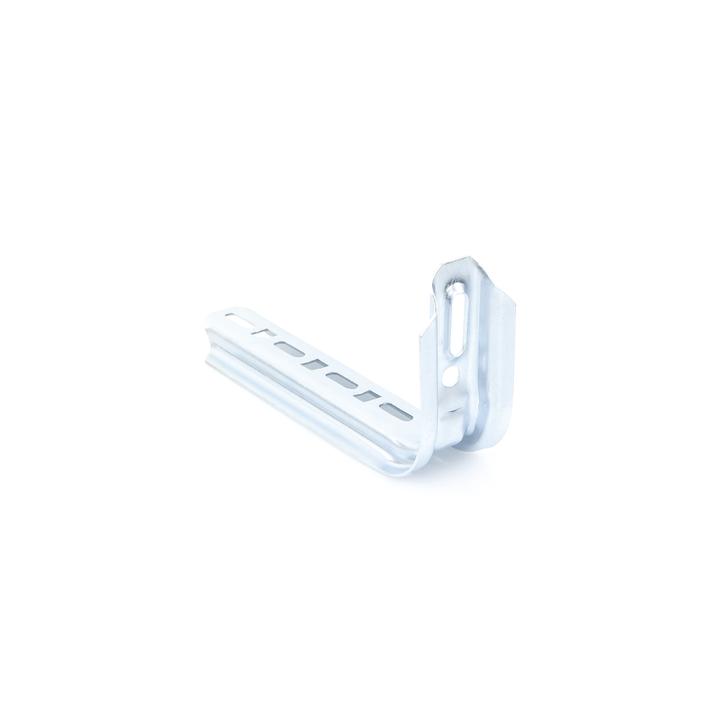 Ménsula omega tipo L inteligente, 210mm de ancho, con acabado Electro Zinc