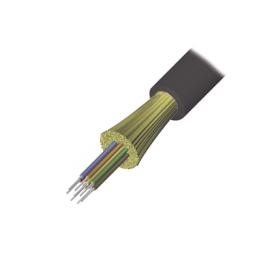 Cable de Fibra Óptica de 6 Hilos, Interior/Exterior, Tight Buffer, No Conductiva (Dieléctrica), LS0H, Multimodo OM4