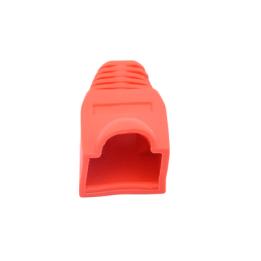 Bota Plástica para Protección de Plug RJ45, Color Rojo