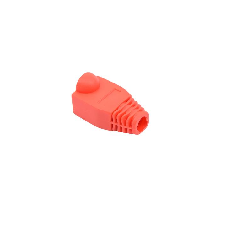 Bota Plástica para Protección de Plug RJ45, Color Rojo