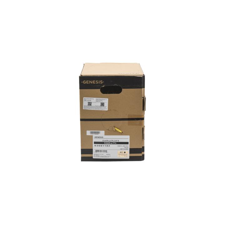 Bobina de Cable de 305 Metros (1000 Pies) UTP Cat6 Riser / Color Amarillo / UL, CMR, Probado a 350 Mhz / Para