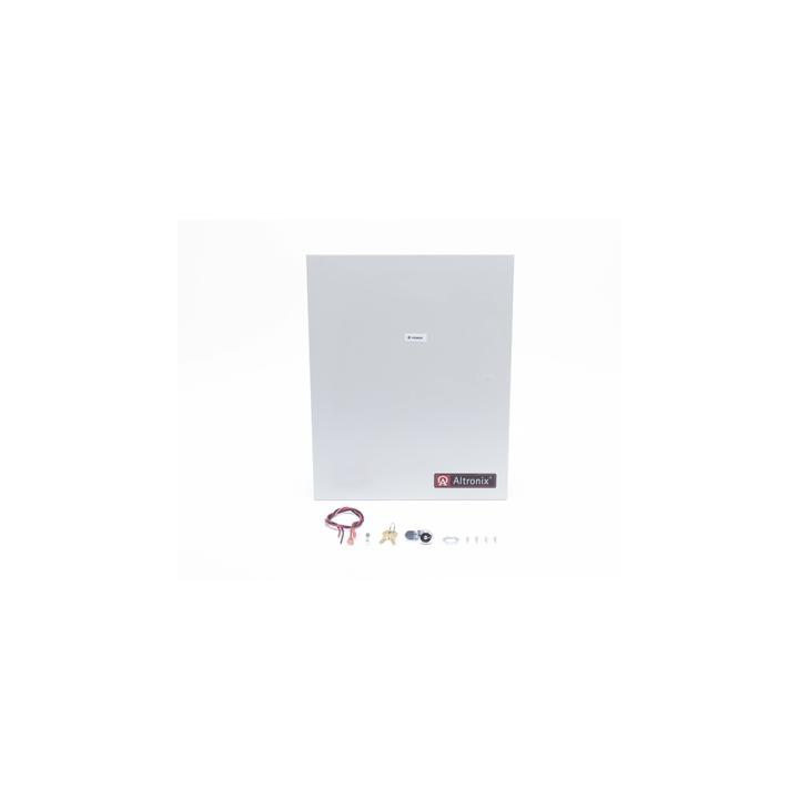 12 Vcc @ 10 A / Fuente tipo control / 16 salidas / capacidad de baterías de respaldo / Requiere batería.