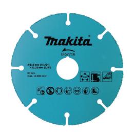 Disco de carburo de tugsteno 4 1/2" multi-material para esmeriladora, Ideal para Yeso y Epóxicos.
