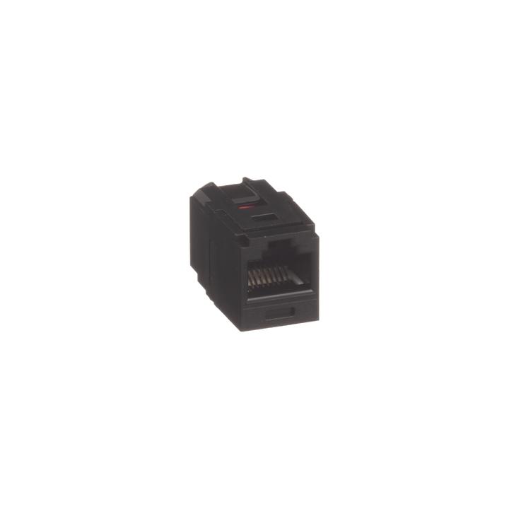 Módulo Acoplador RJ45 a RJ45, Mini-Com, Categoría 6, Color Negro