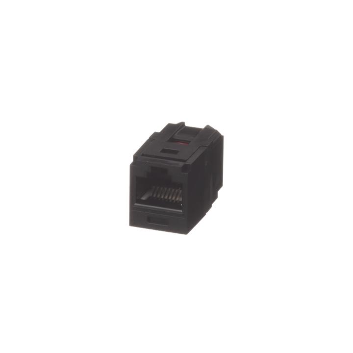 Módulo Acoplador RJ45 a RJ45, Mini-Com, Categoría 6, Color Negro