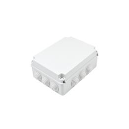 Caja Estanca de PVC Para Derivación y Conexión, 12 Entradas, Tapa Atornillada, 300x220x120 mm  (Área interna), Uso