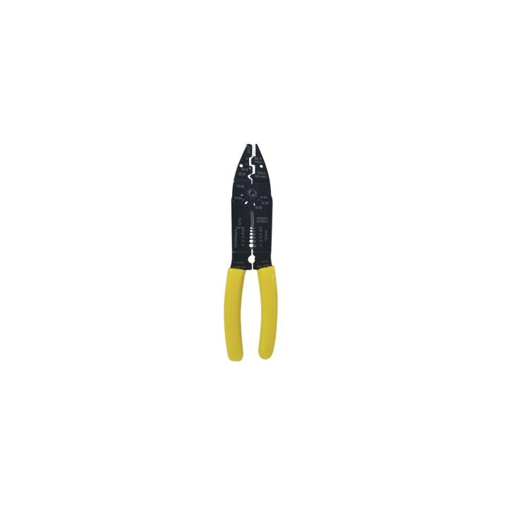 Pinza Cortacables / Pelacables 10 a 22 AWG con Plegador de Conectores.