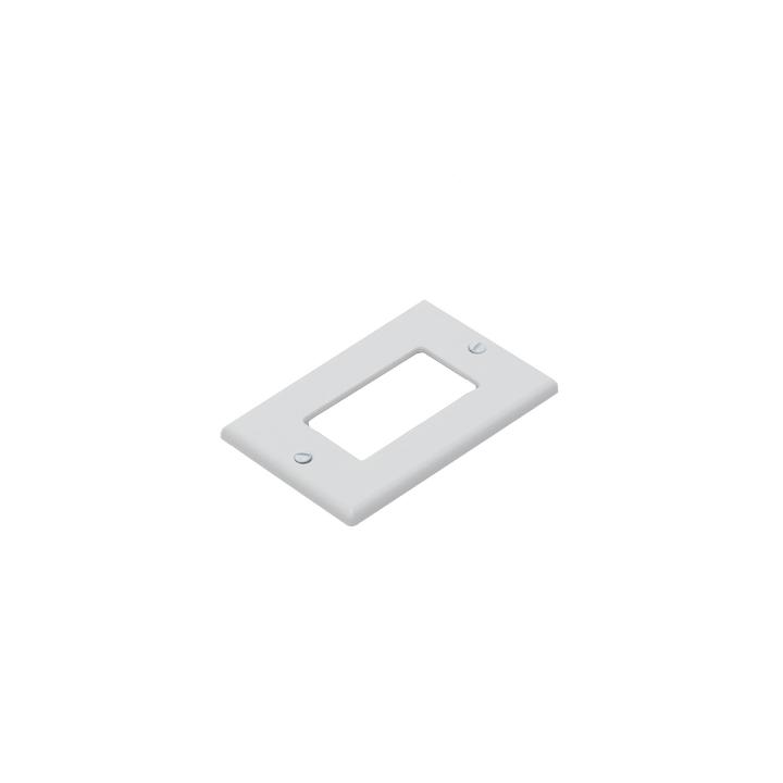 Tapa para Contacto Rectangular Color Blanco.