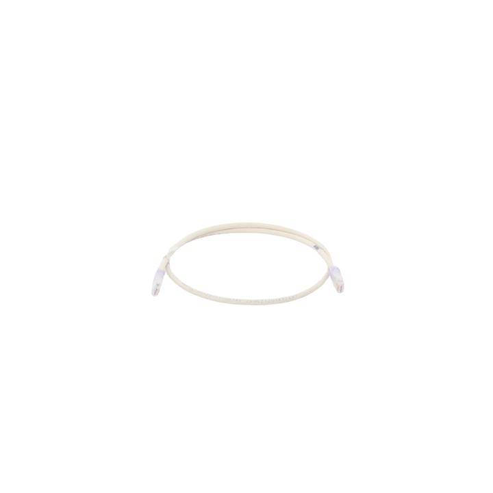 Cable de Parcheo UTP Categoría 6, con Plug Modular en Cada Extremo - 1 Metro (3.28 Pies) - Blanco Mate