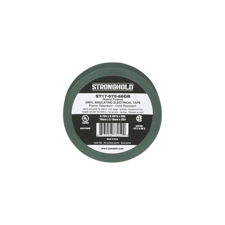 Cinta Eléctrica STRONGHOLD para Aislar, de PVC, Uso General Reparación y Mantenimiento, Grosor de 0.18mm (7 mil),
