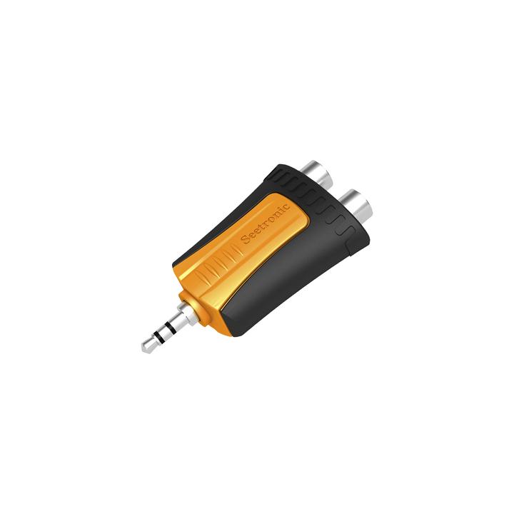 Conector Estéreo | 3.5 mm - 2 x conector Hembra RCA | Adaptador de Carcasa de Plástico