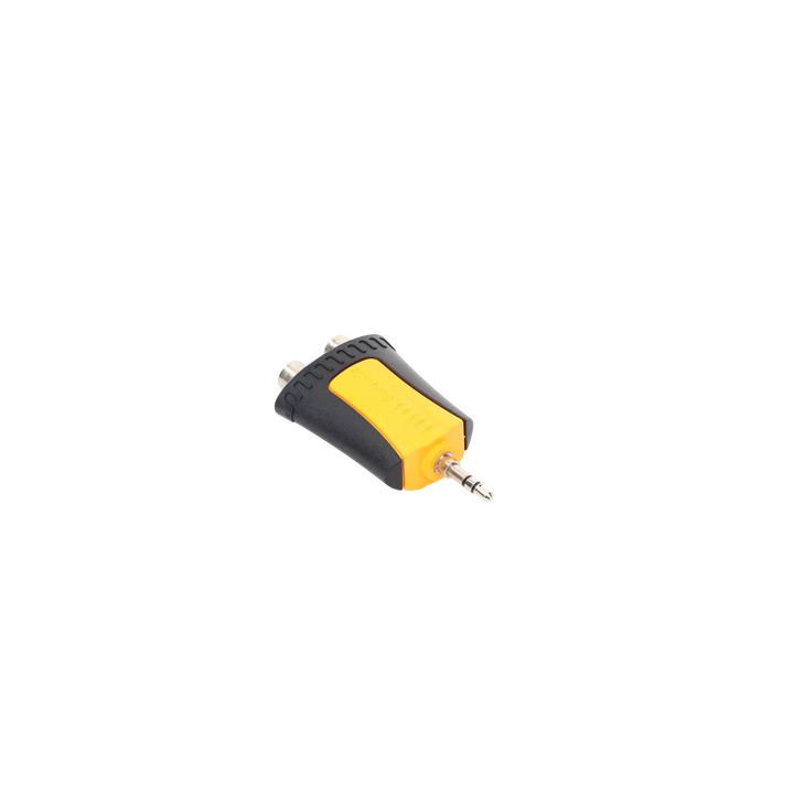 Conector Estéreo | 3.5 mm - 2 x conector Hembra RCA | Adaptador de Carcasa de Plástico