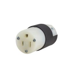 Conector Entrada Recta/ 15A 125V/ 2 Polos 3 Hilos/ Nema 5-15R/ Grado Industrial- Comercial.