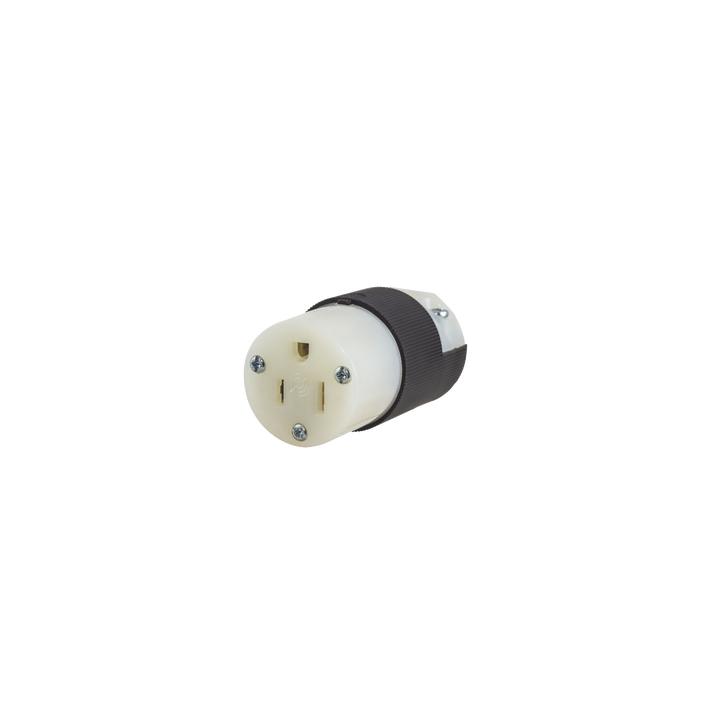 Conector Entrada Recta/ 15A 125V/ 2 Polos 3 Hilos/ Nema 5-15R/ Grado Industrial- Comercial.