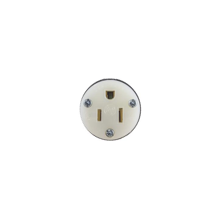 Conector Entrada Recta/ 15A 125V/ 2 Polos 3 Hilos/ Nema 5-15R/ Grado Industrial- Comercial.