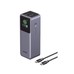 Power Bank de 25000mAh | 3 Salidas 200W Max. | USB-A + 2 USB-C | PD 3.0, QC3.0 | FCP | SCP | Pantalla Inteligente |