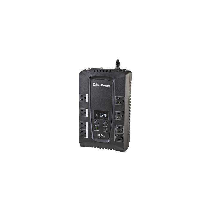 UPS de 825 VA/450 W, Topología Línea Interactiva, Entrada 120 Vca NEMA 5-15P, Tipo Gabinete Compacto, Con 8 Tomas
