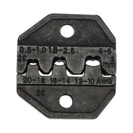 Matriz Ponchadora, Terminales  sin Aislamiento o de Cilindro Abierto, 10-20 AWG. Compatible con Pinza Ponchadora