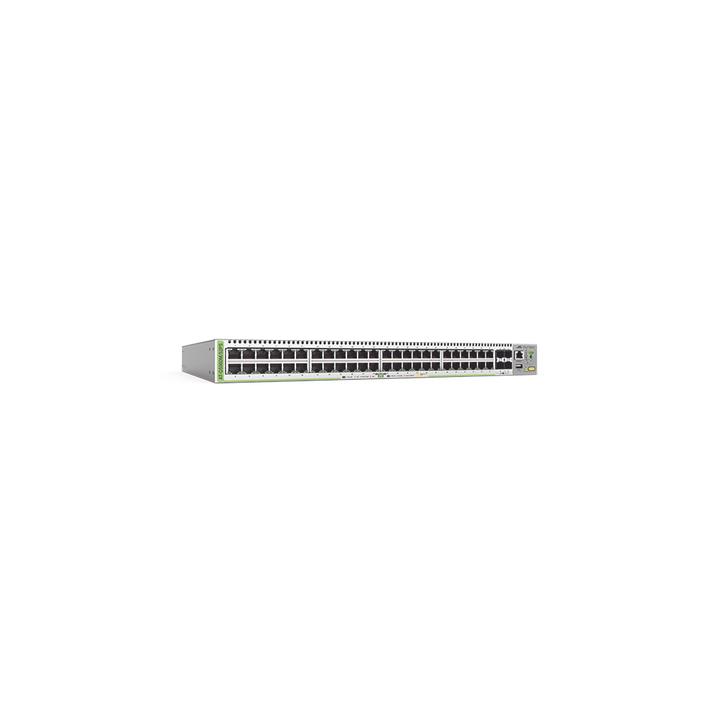 Switch PoE+ Administrable CentreCOM GS980M, Capa 3 de 48 puertos 10/100/1000Mbps + 4 SFP Gigabit, 740 W