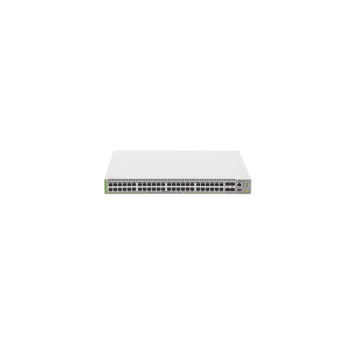 Switch PoE+ Administrable CentreCOM GS980M, Capa 3 de 48 puertos 10/100/1000Mbps + 4 SFP Gigabit, 740 W