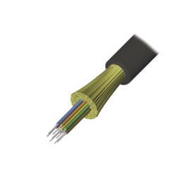 Cable de Fibra Óptica de 6 Hilos, Interior/Exterior, Loose Tube, No Conductiva (Dieléctrica), LS0H, Monomodo OS1/OS2