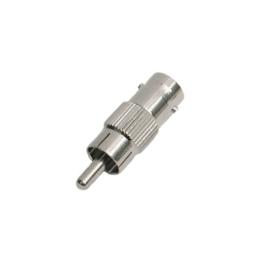 Adaptador en Línea para 75 Ohm, de Conector BNC Hembra a RCA Macho en Aplicaciones de Audio-Video para Cámaras,