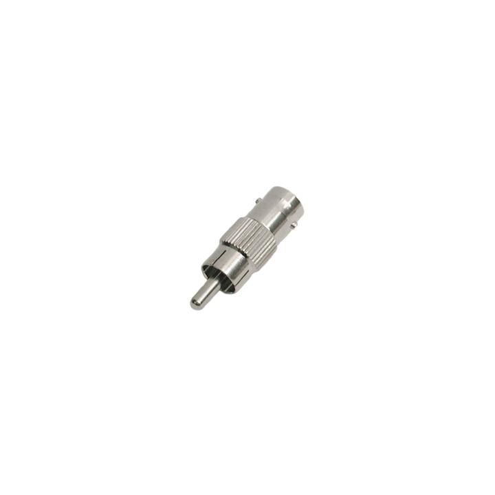 Adaptador en Línea para 75 Ohm, de Conector BNC Hembra a RCA Macho en Aplicaciones de Audio-Video para Cámaras,