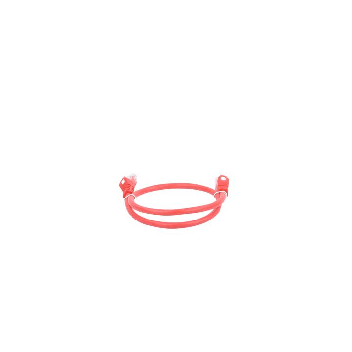 Cable de Parcheo UTP Cat6 - 0.5 Metros (1.64 Pies) - Rojo