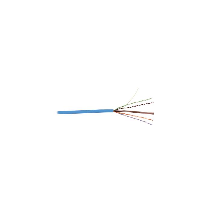 Bobina de Cable UTP Reelex, de 4 Pares, Desempeño Cat6, LS0H (Bajo Humo, Cero Halógenos), Color Azul, 24 AWG, 305