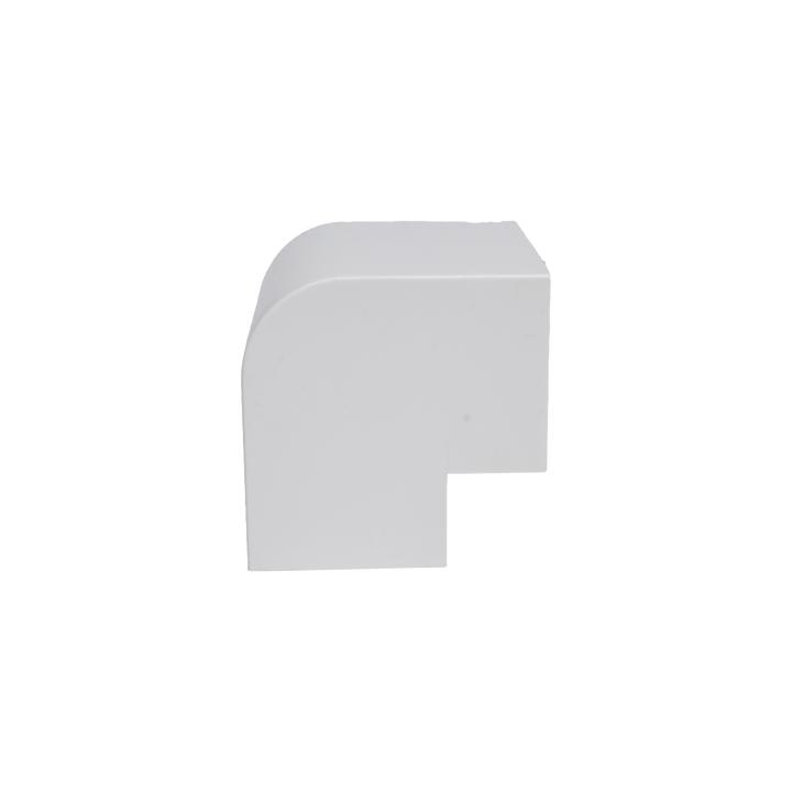 Esquinero Exterior Color Blanco de PVC Auto Axtinguible, Para Canaleta TMK-4577 (5510-02001)