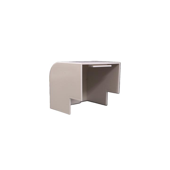 Esquinero Exterior Color Blanco de PVC Auto Axtinguible, Para Canaleta TMK-4577 (5510-02001)