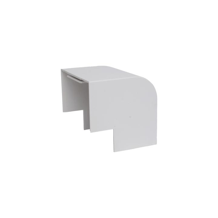 Esquinero Exterior Color Blanco de PVC Auto Axtinguible, Para Canaleta TMK-4577 (5510-02001)