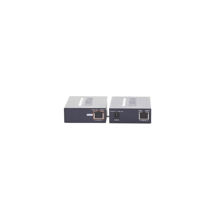 Kit Transmisor y Receptor PoE de Largo Alcance Sobre Coaxial Hasta 1 km